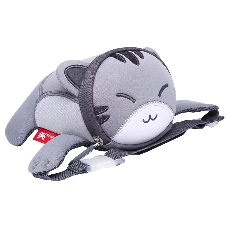 Waist pack cat Рюкзак NOHOO с 3D рисунком, Детская сумка для девочек и мальчиков, школьные сумки mochila escolar, милые водонепроницаемые Рюкзаки для детского сада - Цвет: Waist pack cat