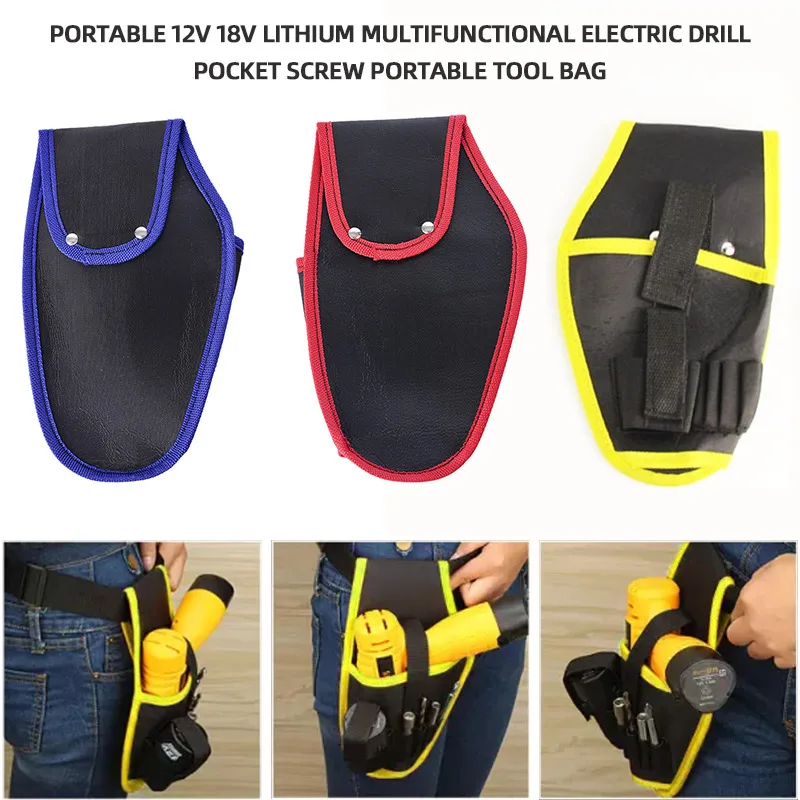 

Multifunctional Drill Waist Tool Bag Waterproof Waist Belt Tool Pouch Bag Wrench Hammer Screwdriver Tool Pouch