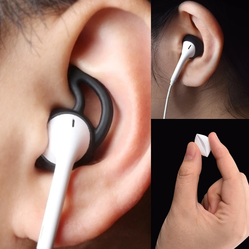4 пар/компл. подушечку силиконовый in ear гарнитура чехол для наушников с Ушные