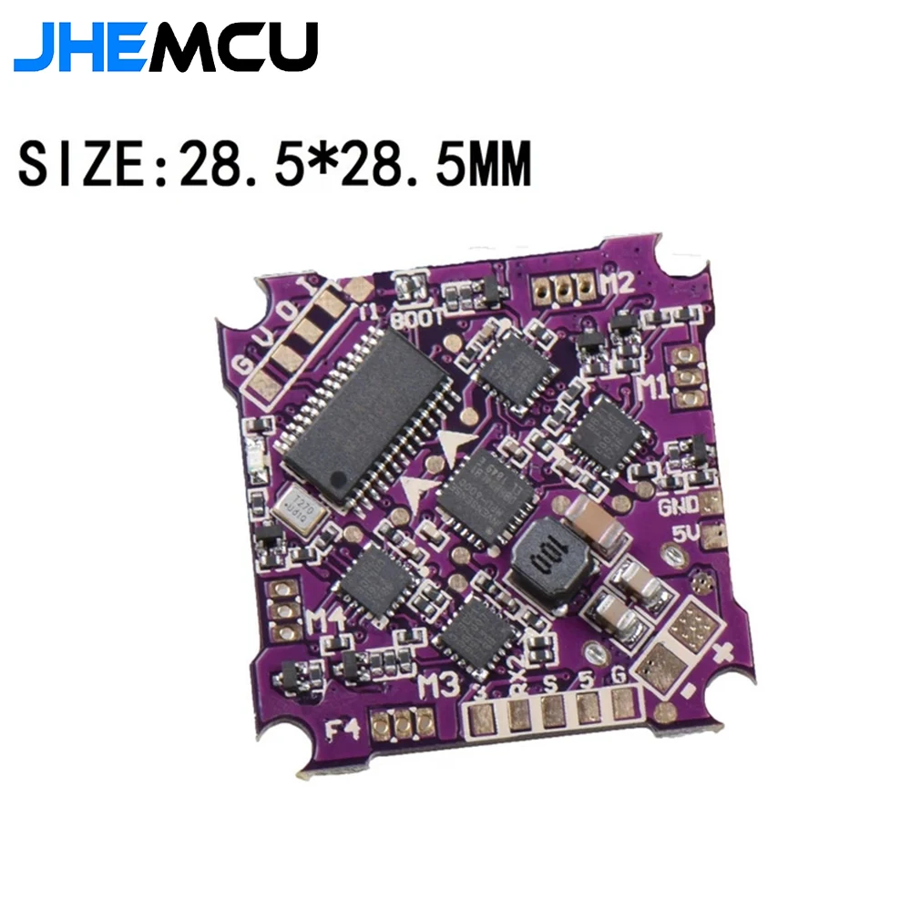 Контроллер полета JHEMCU Play F4 Whoop AIO OSD BEC и встроенный 5A BL_S 1-2S 4 в 1 ESC для