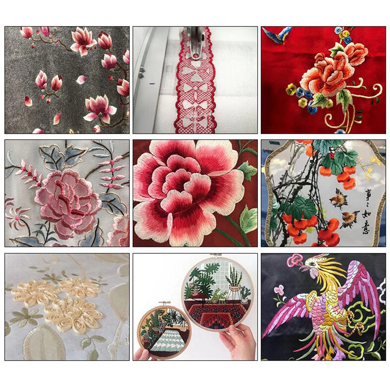 5 шт прозрачный оторвать машина ткань-стабилизатор для вышивки бэк придет пленка