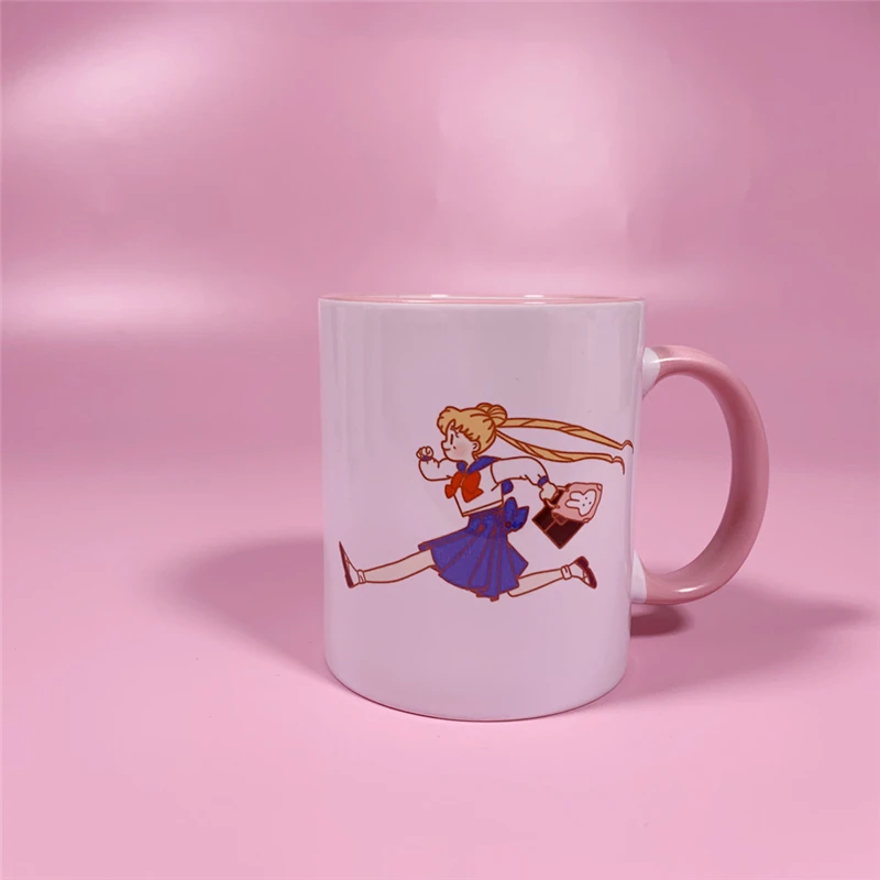 1 шт. Kawaii японский стиль аниме мультфильм Сейлор Мун керамическая кофейная кружка