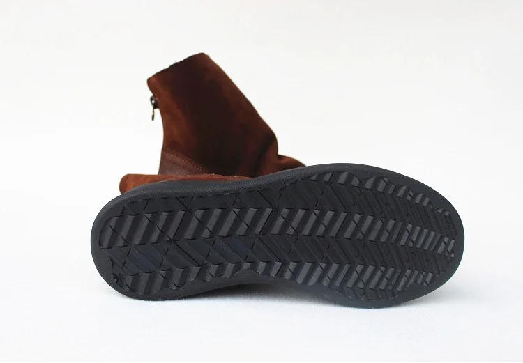 Careaymade-Genuine Leather Thick-soled Women's Shoes Round-toed Original Handmade Single boots Flat-soled Retro Leisure boots