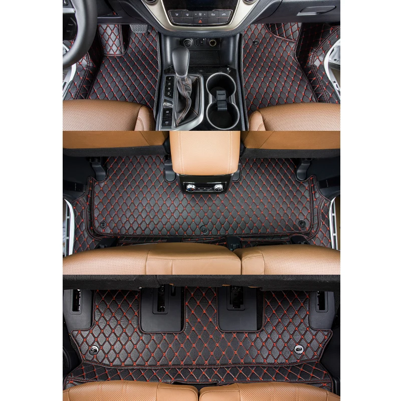 

for changan cs95 luxury durable fiber leather suede car interior floor mat 2017 2018 2019 2020 rug carpet accessories