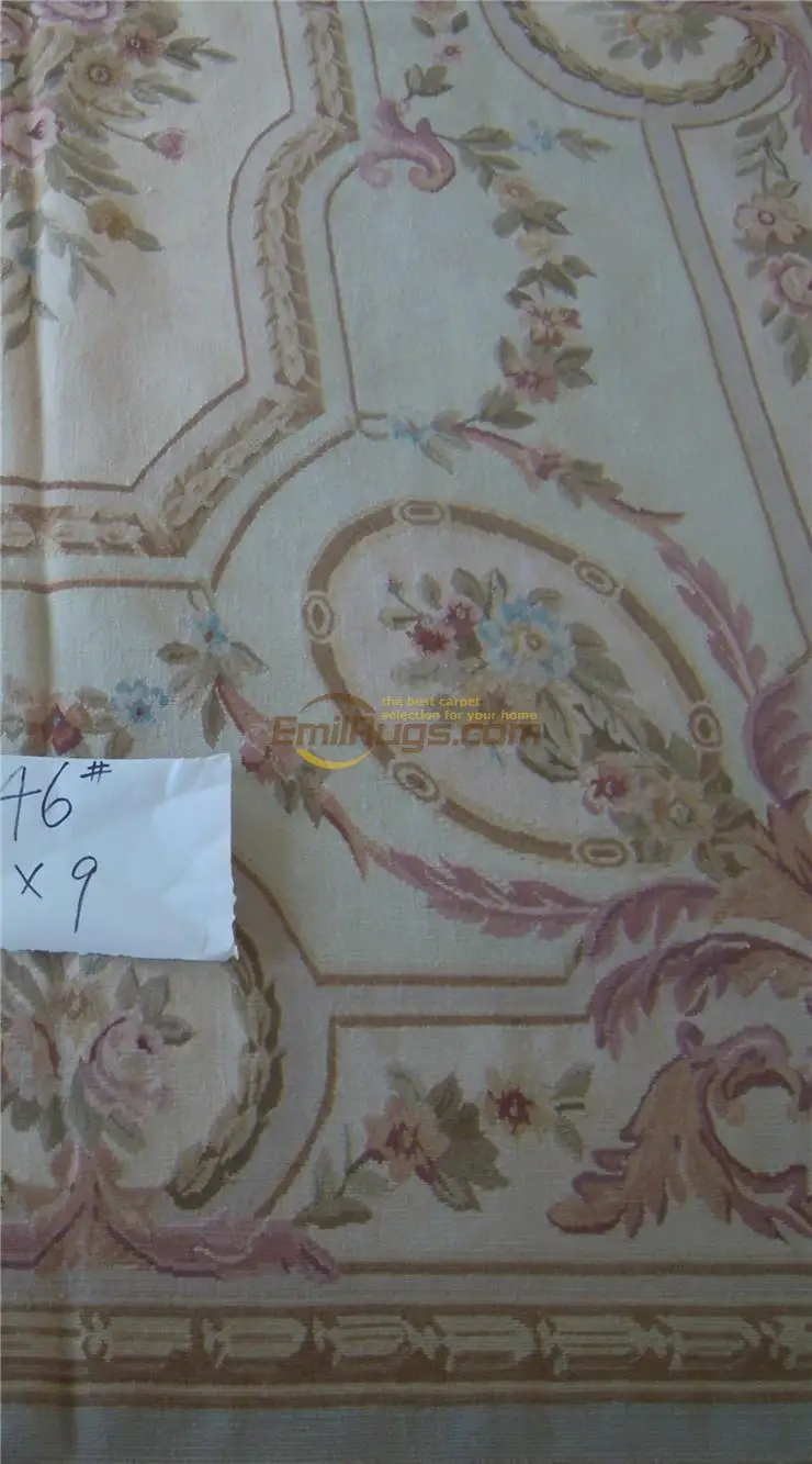 

HANDMADE ANTIQUE DECOR LUXURY NATURAL SHEEP WOOL AUBUSSON WOOL ELEGANT FLORAL ANTIQUE HANDKNOTTED WOOL AUBUSSON CARPET