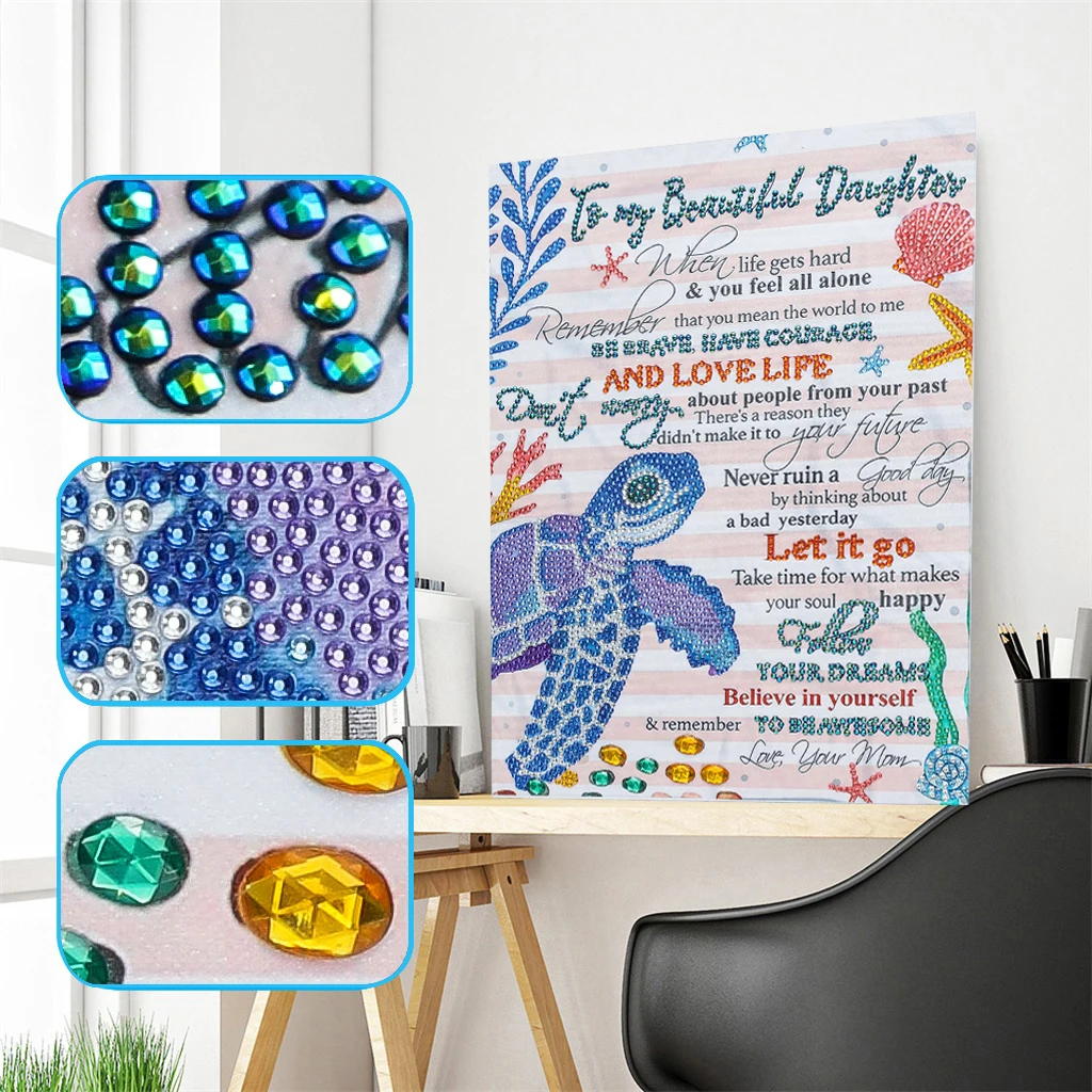 Алмазная живопись особой формы сделай сам 5D Морская Черепаха Набор для вышивки