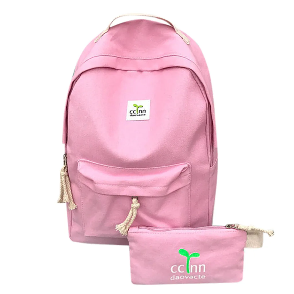 Женская однотонная розовая Большая вместительная Холщовая Сумка для мамы