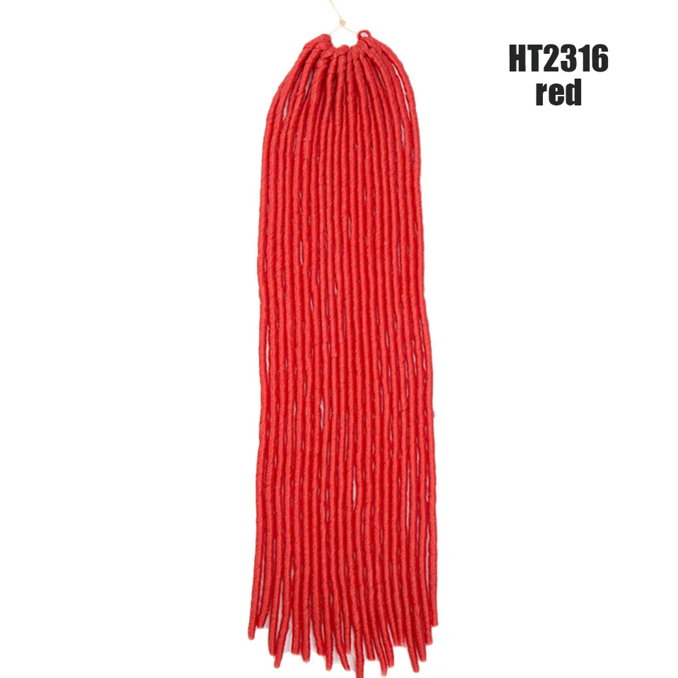 red BENEHAIR, Омбре, вязанные крючком волосы, искусственные Локи, синтетические вязанные волосы для наращивания, богиня, косички, искусственные волосы для черных женщин - Цвет: red