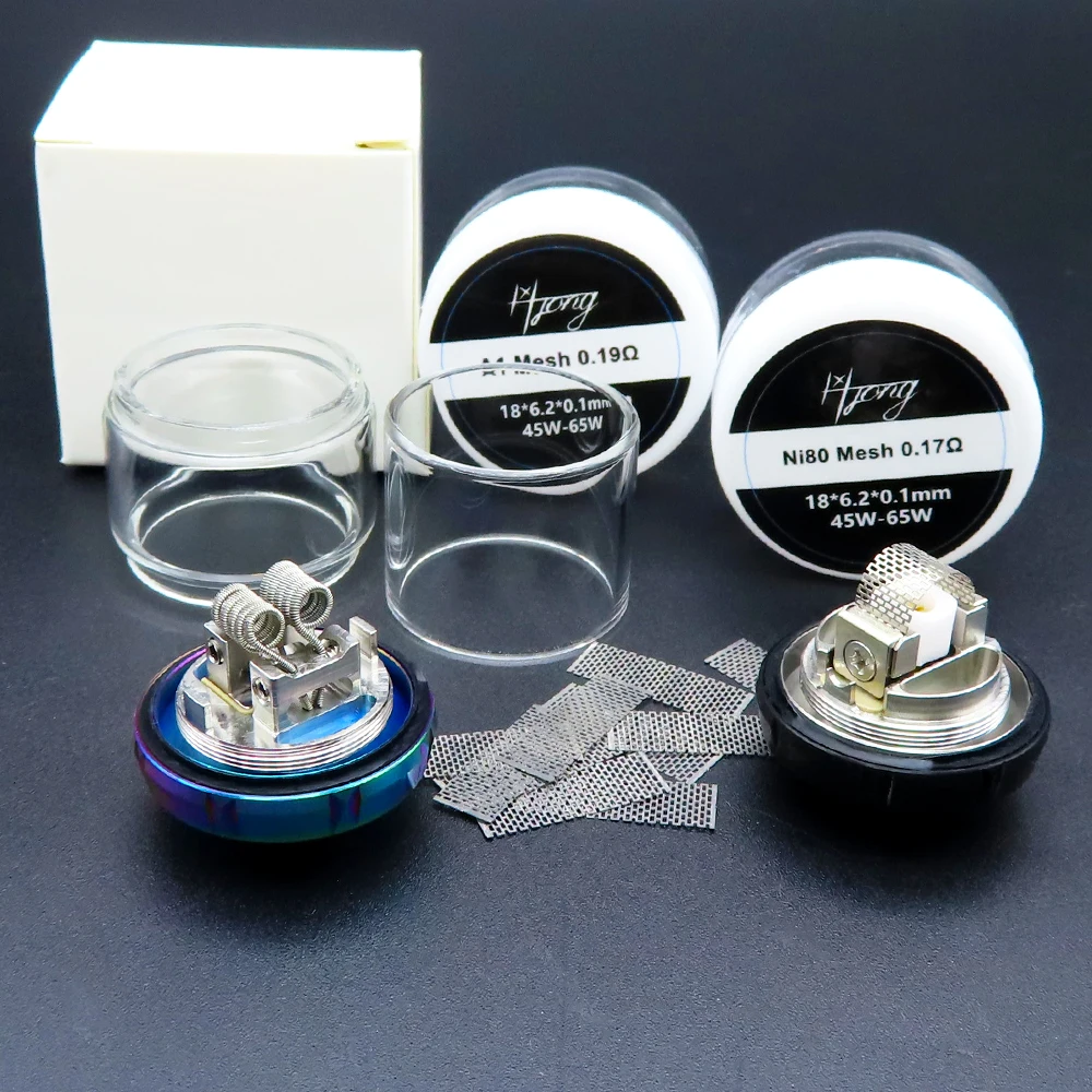 ZHISHUO Zeus X сетчатая катушка для атомайзера Mesh RTA емкость Pyrex лампа в форме пузыря