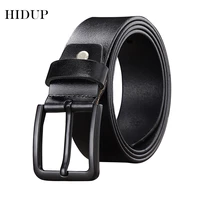 hidup mens retro style design pin buckles metal belt real cow genuine leather belts men 3 8cm width clothes accessories nwj683