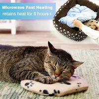pet heating pad microwavable pet dog cat bed heat pad portable bite resistant indoor outdoor warmer pad with replacement cover