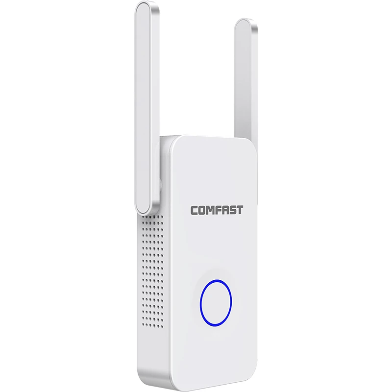 Comfast домашний Wi-Fi ретранслятор высокоскоростной 1200 беспроводной расширитель диапазона Усилитель 2,4G& 5Ghz Wifi усилитель 2* 3dbi антенна CF-WR752AC