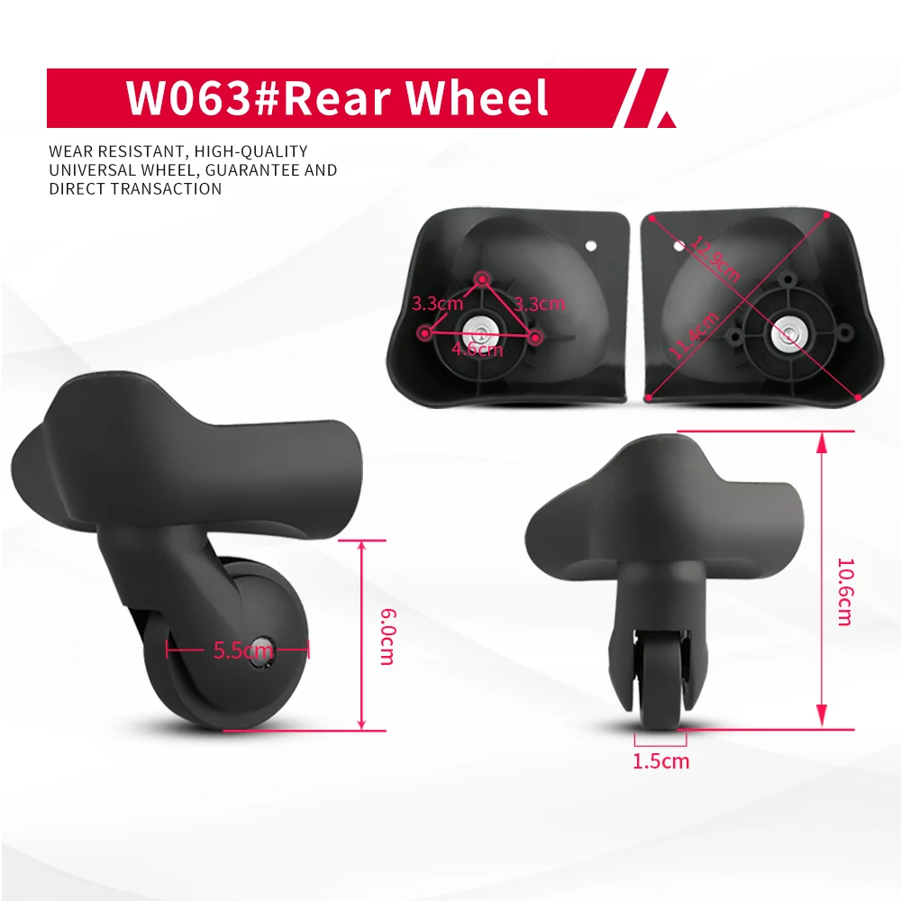 DILONG Samsonite Wheels trolley luggage universal wheel and screw accessories maintenance actual castor