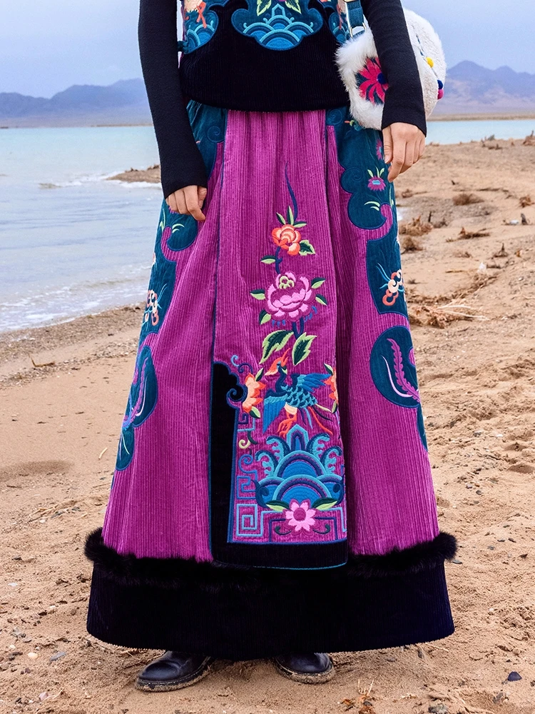 TIYIHAILEY/бесплатная доставка Новинка 2021 года Длинная женская юбка макси с