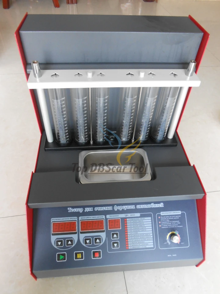 Очиститель и тестер топливного инжектора CNT6A с панелью на русском языке