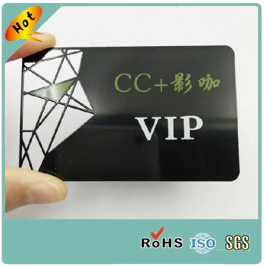 free sample customized etching matt black blank metal card metal membership card