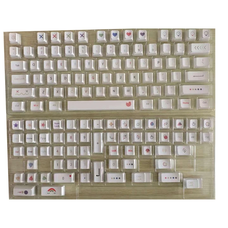 

J60A Allover PBT Dye Subbed 134 Keys Cherry Profile Keycap for 61/64/68/71/84/87/96/980/104/108 Switches Key Novelty
