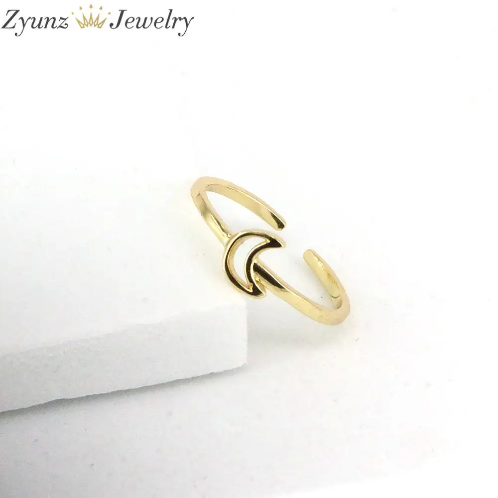 5 шт. изысканная золотая корона для девочек звезда луна кольца женщин