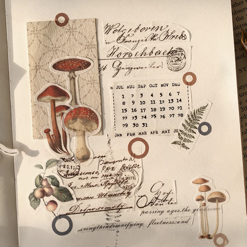 40 шт./пакет набор винтажных музейных наклеек декоративные наклейки украшения для