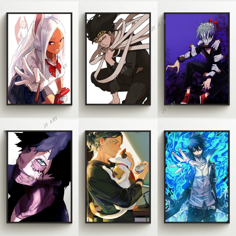 

Boku No Hero Academia Aizawa Shouta Dabi Modern Abstract Wall Poster Canvas Print Painting Art Decor Picture Living Room Decor