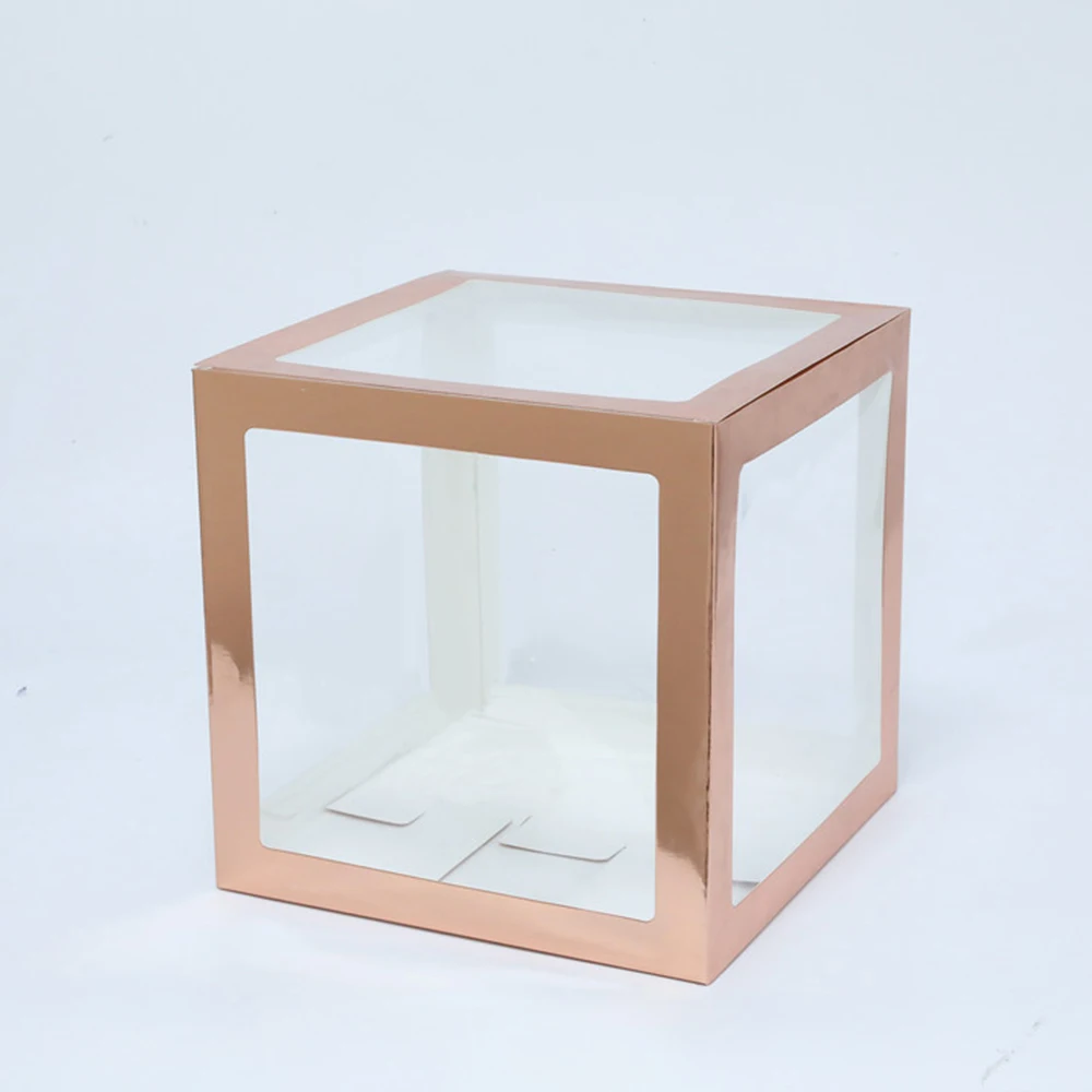 

1Pc Bride To Be Rose Gold Transparent Letter Box Baby Shower Supplies LOVE ONE First Birthday Gender Reveal Party Decoration