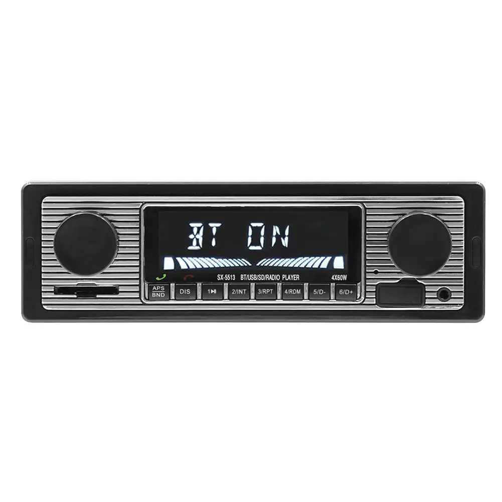 HiMISS Bluetooth винтажный автомобильный Радио MP3-плеер Стерео USB AUX классический автомобильный стерео аудио