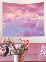 tapestry hanging cloth nordic style photo bedroom rental room to create decorative landscape clouds light luxury background ins