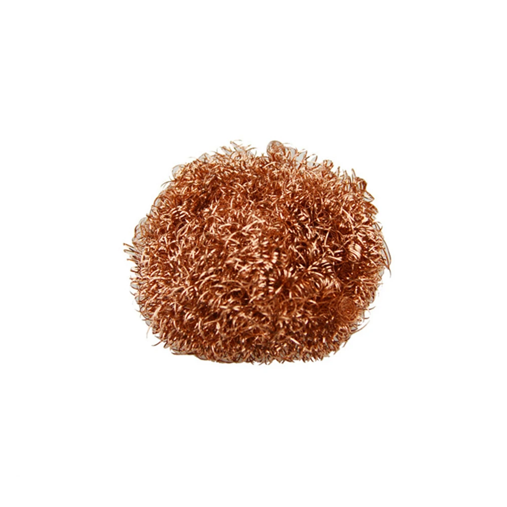 Cleaning Ball Desoldering Soldering Iron Mesh Filter Cleaning Nozzle Tip Copper Wire Cleaner Ball Metal Dross Box Clean Ball
