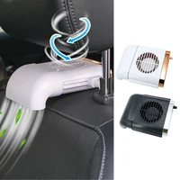 universal car seat headrest fan adjustable 3 speed usb automobile fan with switch for vehicle truck interior adornments supplies