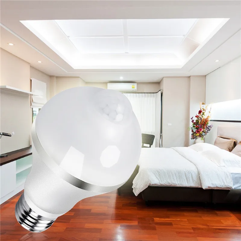 

10pcs LED PIR Motion Sensor Lamp E27 E26 B22 110v 220v Led Bulb 5w 7w 9w White/Warm White Auto Smart PIR Infrared Body Motion
