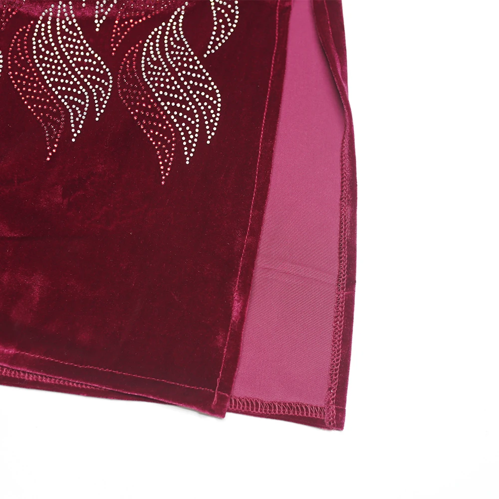 

African Velvet Dresses For Women 2021 New Dashiki Autumn Winter Plus Size Dress Ladies Traditional Clothing Christmas Robes