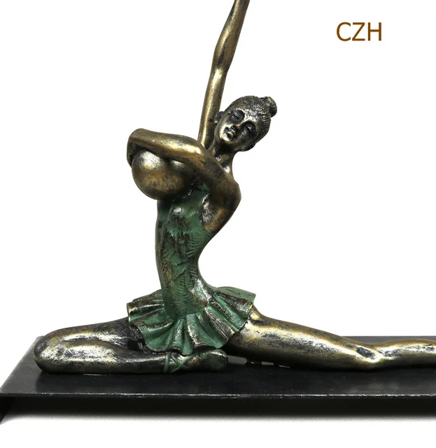 Винтажная скульптура из смолы, калистеника, железная статуя для гимнастики, сувенир, подарок на день рождения, ремесло, украшение, аксессуары для декора