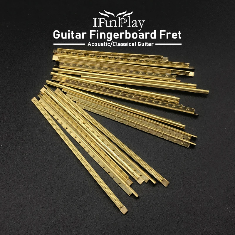 Латунь Классическая гитарные лады жгут проводов Ширина 2 0 мм Золотой