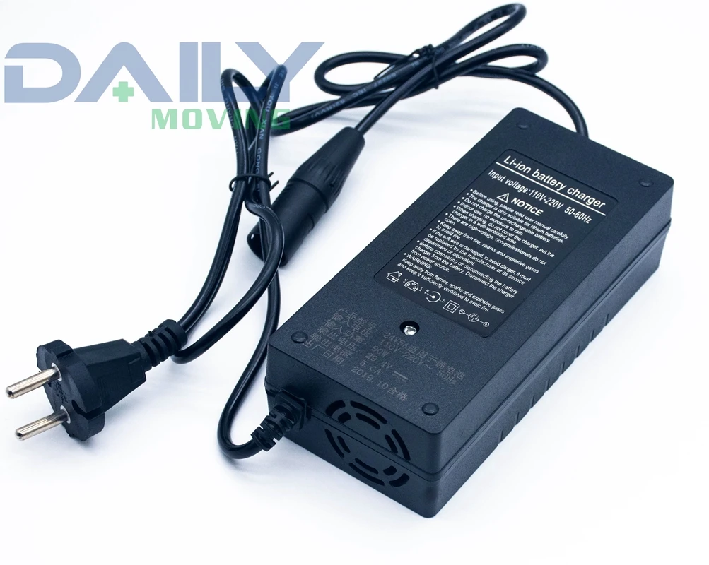 Низкая цена 29 4 в 5 А литиевое зарядное устройство с вентилятором для гольф-мобиля