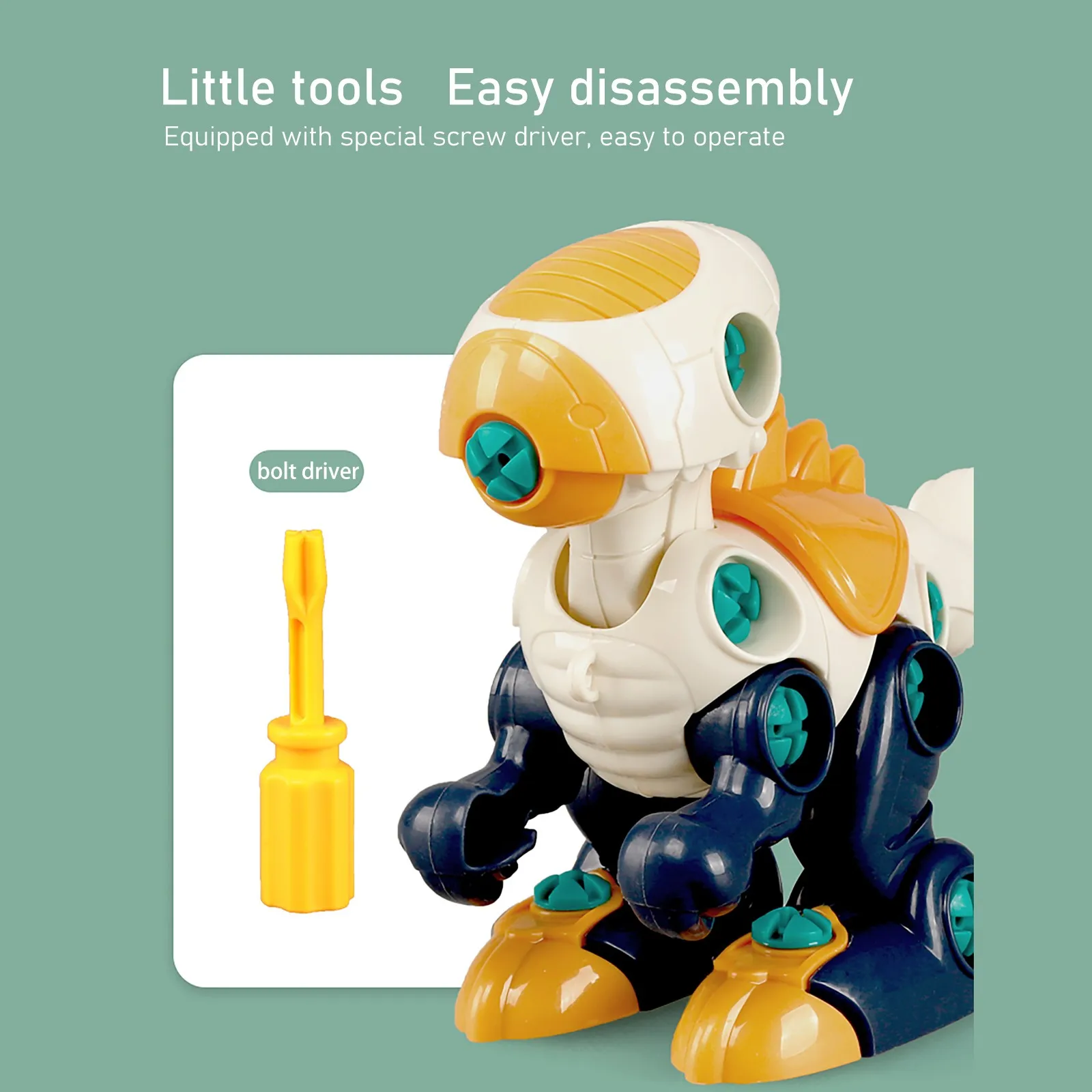

Take Apart Dinosaur Toys for Kids - Building Dino Egg Play Kit with Screwdriver DIY Construction Engineering Dropship 2021 NEW