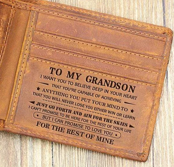 Чтобы мой правнук тонкий мужской кожаный радиочастотный блокирующий