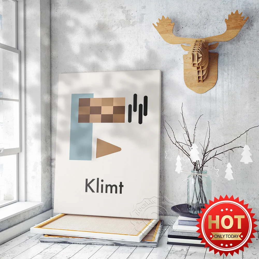 Выставочная печать Ретро Художественный постер Климта Густава винтажное