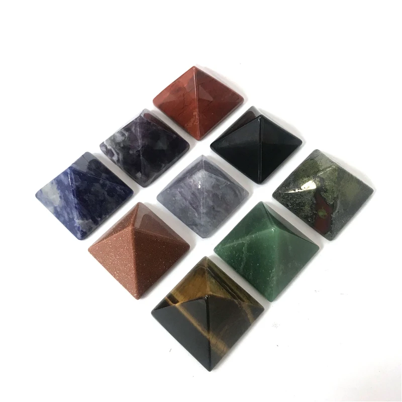 Натуральный камень 30 мм мечта пирамида из аметиста кристалл фигурка ручной