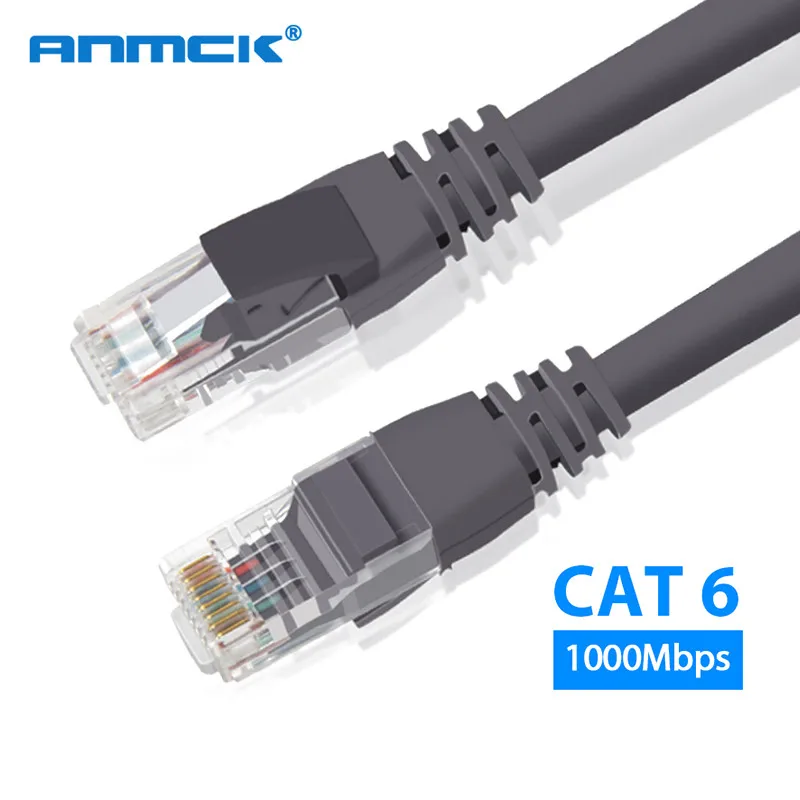 Сетевой кабель Anmck Ethernet Cat6 Lan UTP CAT 6 RJ 45 сетевой 10 м/50 м/100 м Соединительный шнур для