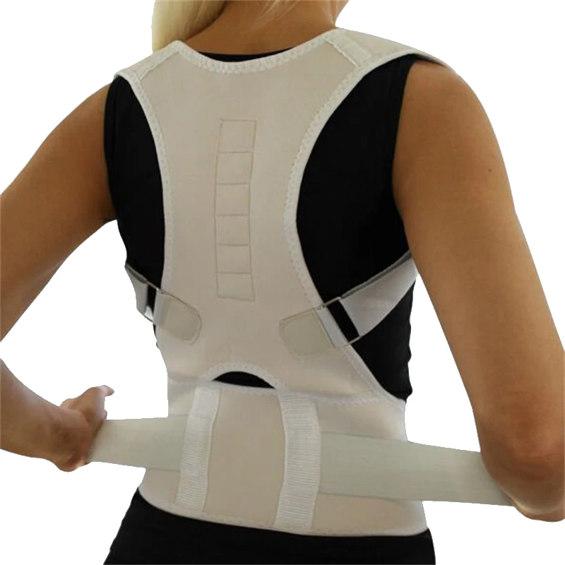 Регулируемый ортопедический поддерживающий корсет для спины Корректор пояса Корректор осанки Magentic корректор для плеча поясной ремень