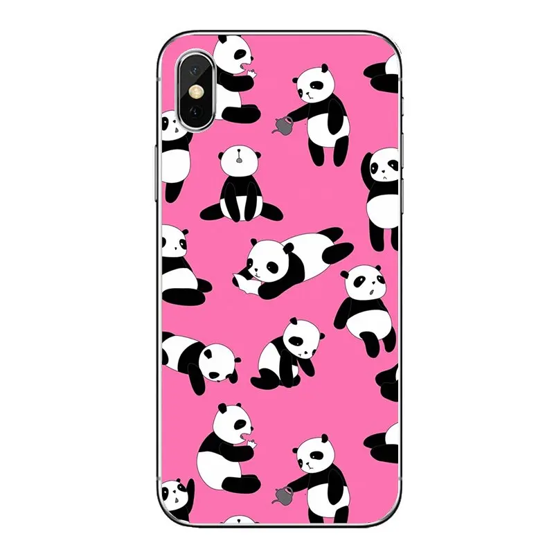 Мягкие прозрачные чехлы для samsung Galaxy A5 A6 A7 A8 A9 J4 J5 J7 J8 2017 2018 Plus Prime lovely Chinese Panda |
