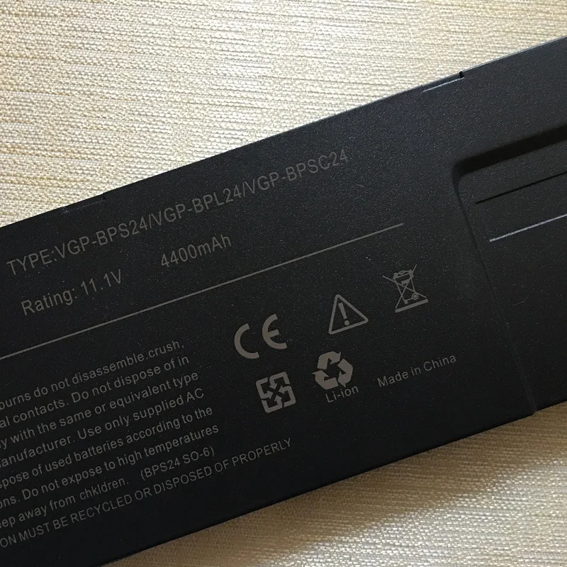 SupStone VGP-BPS24 BPL24 BPSC24 Аккумулятор для Sony VAIO SVS1311H4E SVS13136PW VPCSA3T9E VPCSB25FH/W VPCSE2M9E SVS1511 VPCSD-113T