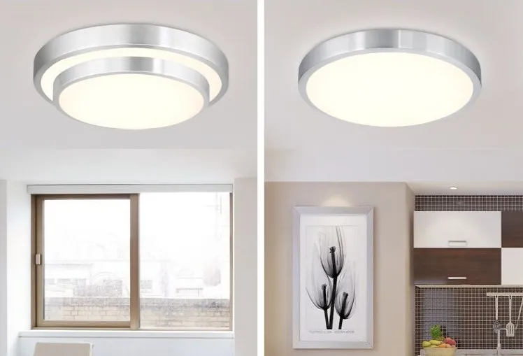 Светодиодная круглая потолочная лампа современный минималистичный светильник