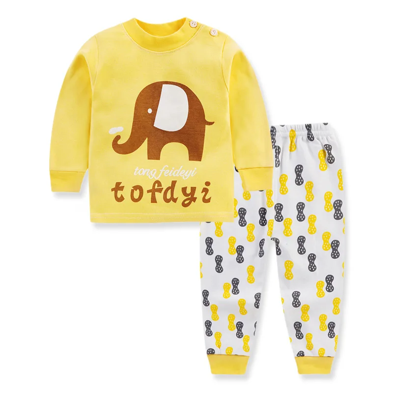 

L1476 Spring Autumn Children Boys Girsls Clothing Cotton Long Sleeve Sets Kids Clothes Tracksuit Baby T-Shirt Pants 2 Pcs/Suit