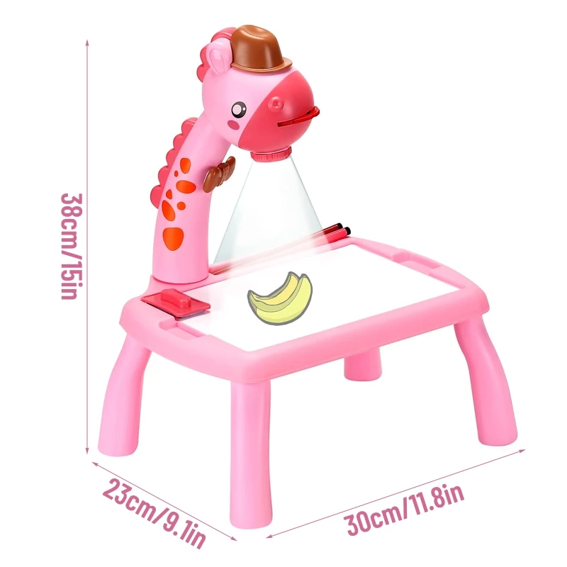 Multifunctional Drawing Board Learning Desk with Music Function Trace and Draw Projector for Children Kid Art Gift | Дом и сад