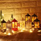 Рождественское украшение, аксессуары для свечей, праздничный фонарь, снеговик, лось, Санта, светильник, подвесной настольный декор для вечеринки