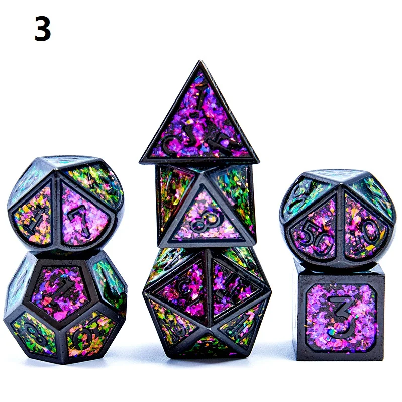 Новое поступление 7 шт./компл. игральные кости dnd набор Dados rpg Dobbelstenen РОЛ