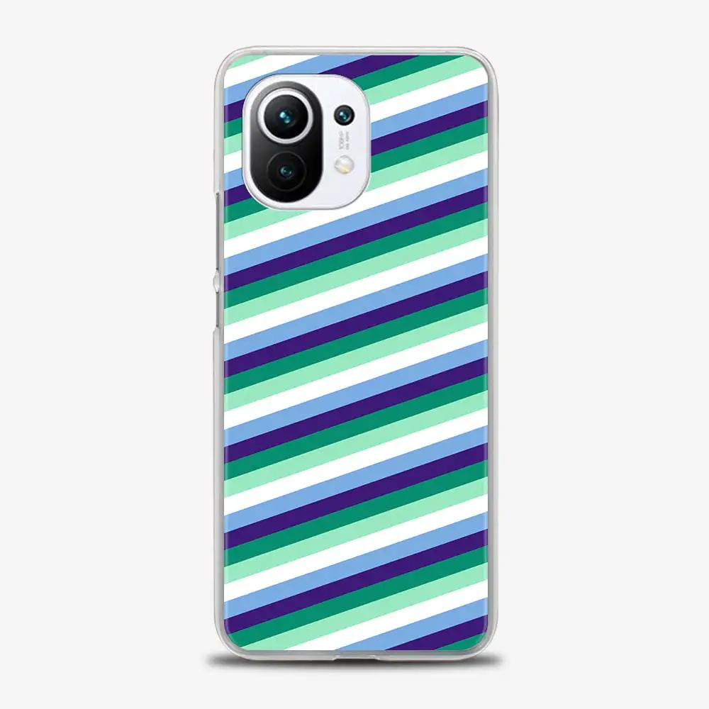 

Phone Case for Xiaomi Poco X3 NFC F3 Mi 11 Hard PC Cover for Redmi Note 9S 9 8 Pro 8T 10 Pro Shell Color Pattern Circle logo