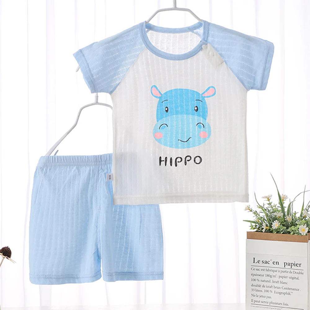 

Boy clothes Set child girl Casual suit kids boy clothes set summer cartoon Suit for boy T-shirt + Shorts Cotton anime clothes