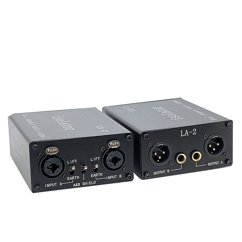 Isolador de Sinal Áudio Cabeça Mixer Atual Acústico Filtro Ruído Removedor Novo 6.35 Xlr
